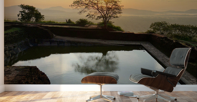 Sunrise on Top of Sigiriya Sri Lanka 4 Wall Murals