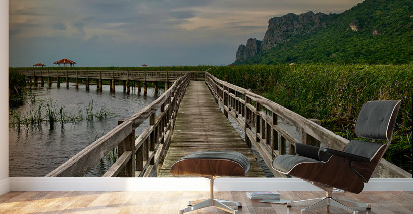 Wooden Walkway 2 Wall Murals