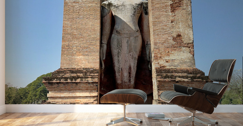 Wat Mahathat Temple Old Sukhothai Thailand 2 Wall Murals