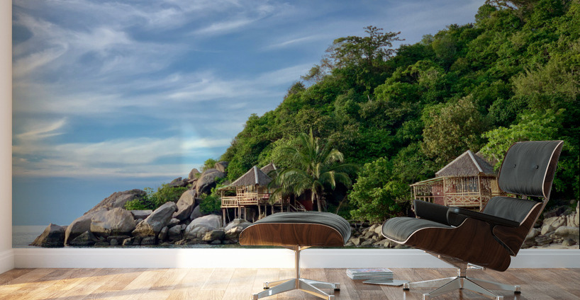 Bungalows on the Coast Wall Murals