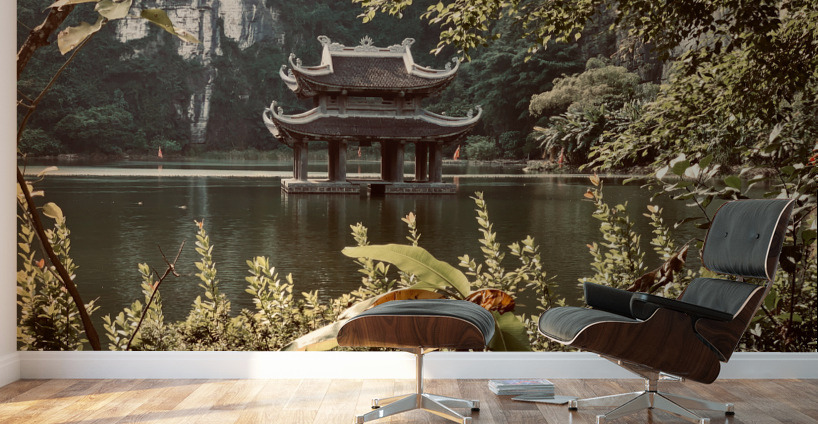 Pagoda on the Lake Vietnam Wall Murals