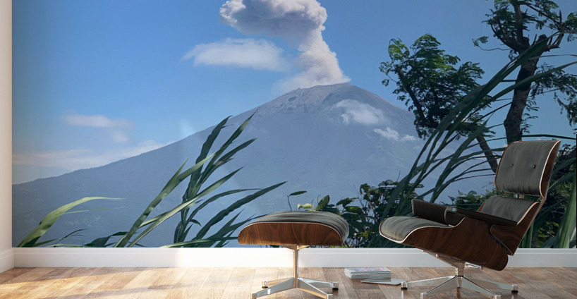 Smoke Out of a Volcano Wall Murals
