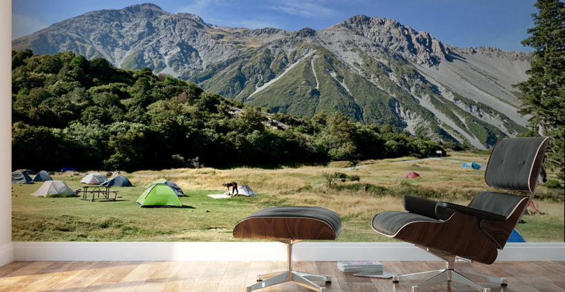 Camping at Mount Cook New Zealand Wall Murals