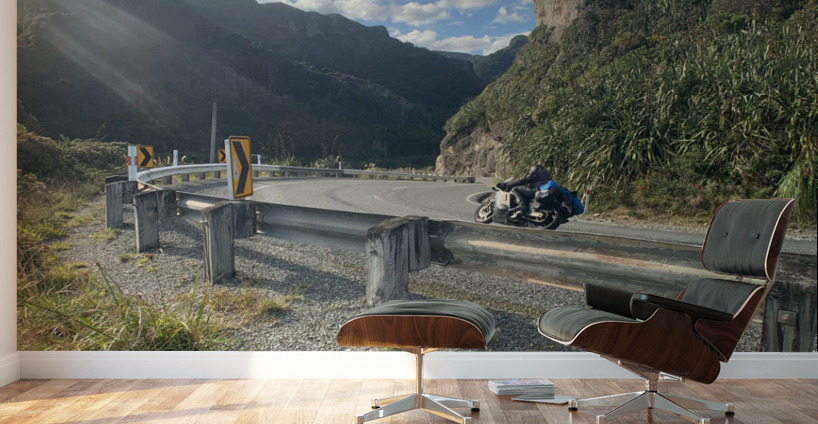 Riding in the Mountains Wall Murals