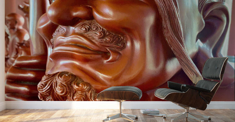 Red Statue Wall Murals