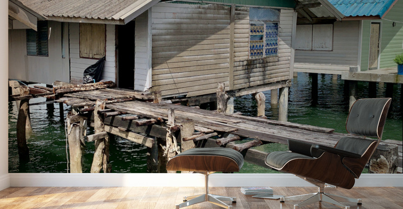 House in Koh Panyee Floating Village Thailand 2 Wall Murals
