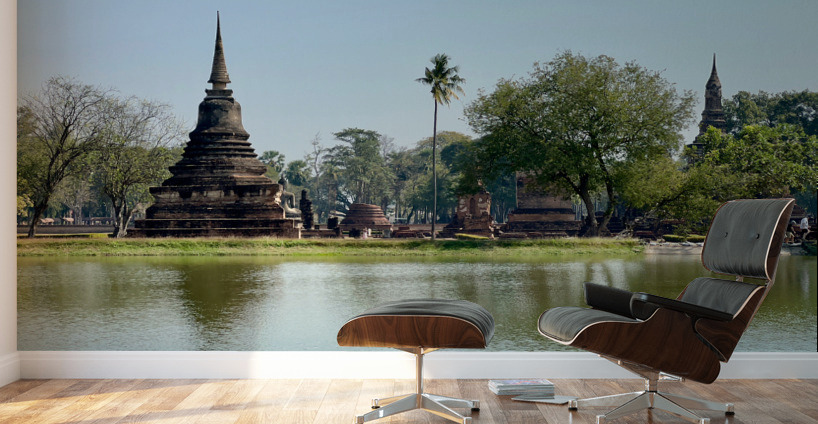 Wat Mahathat Temple Old Sukhothai Thailand 5 Wall Murals