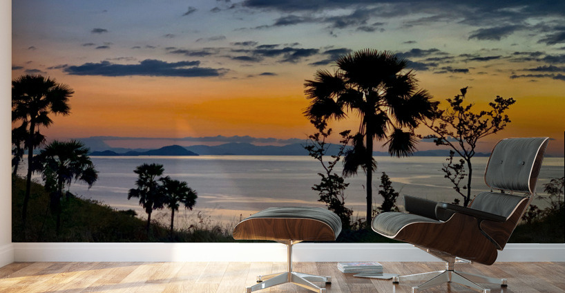 Sunset Over the Flores Sea Indonesia 5 Wall Murals