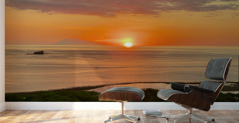 Sunset Over the Flores Sea Indonesia 3 Wall Murals