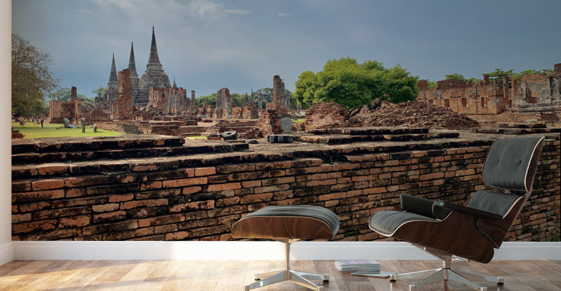 Ayutthaya Historical Park Temples 8 Wall Murals