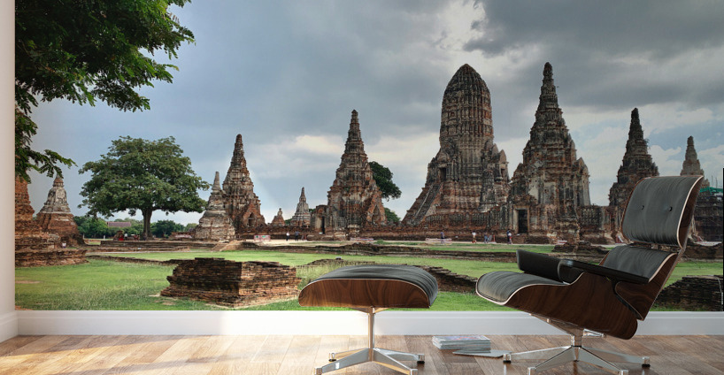 Ayutthaya Historical Park Temples 3 Wall Murals