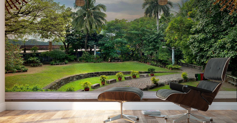 Beautiful Garden from the Balcony Wall Murals