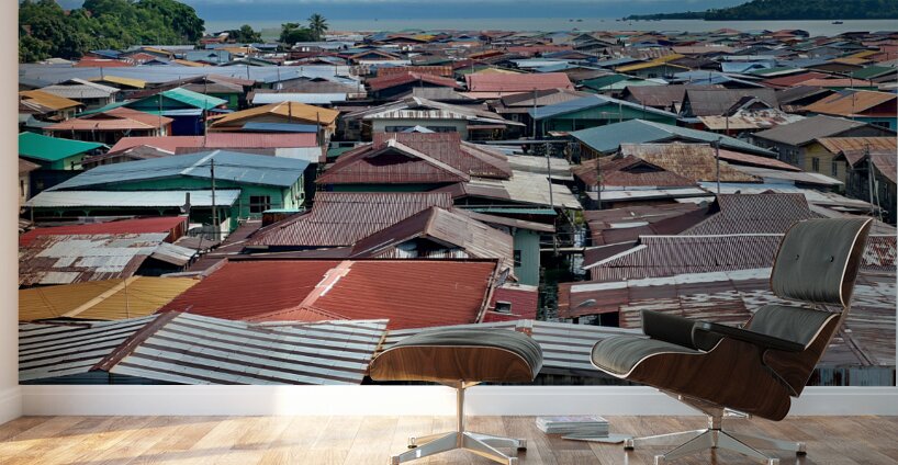 Sim Sim Traditional Floating Village in Sandakan 3 Wall Murals
