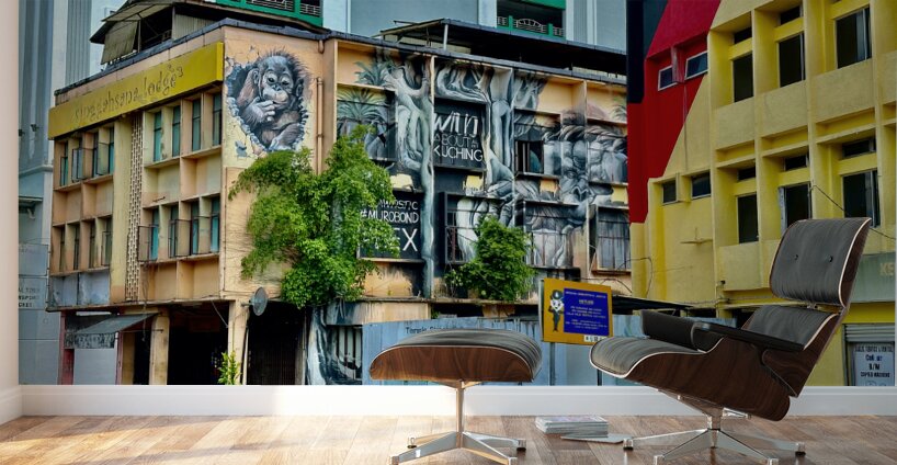 The Streets of Kuching Borneo Wall Murals