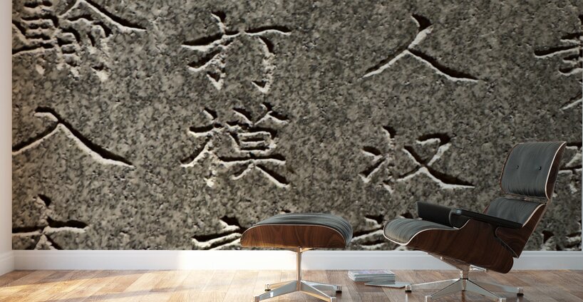 Ancient Stone Carvings Seoul South Korea Wall Murals