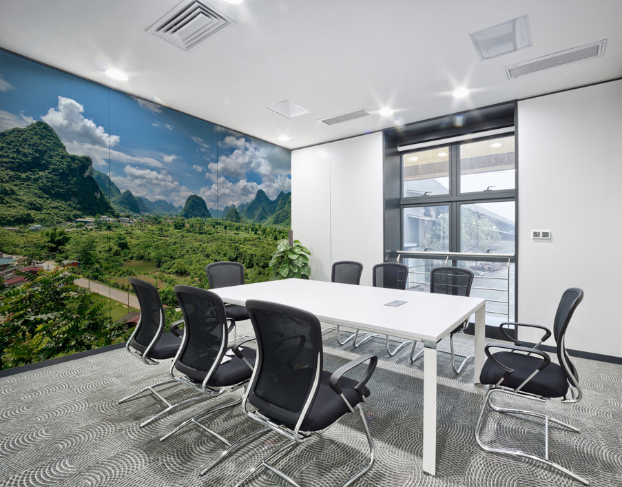 Mountain Valley Wall Printing