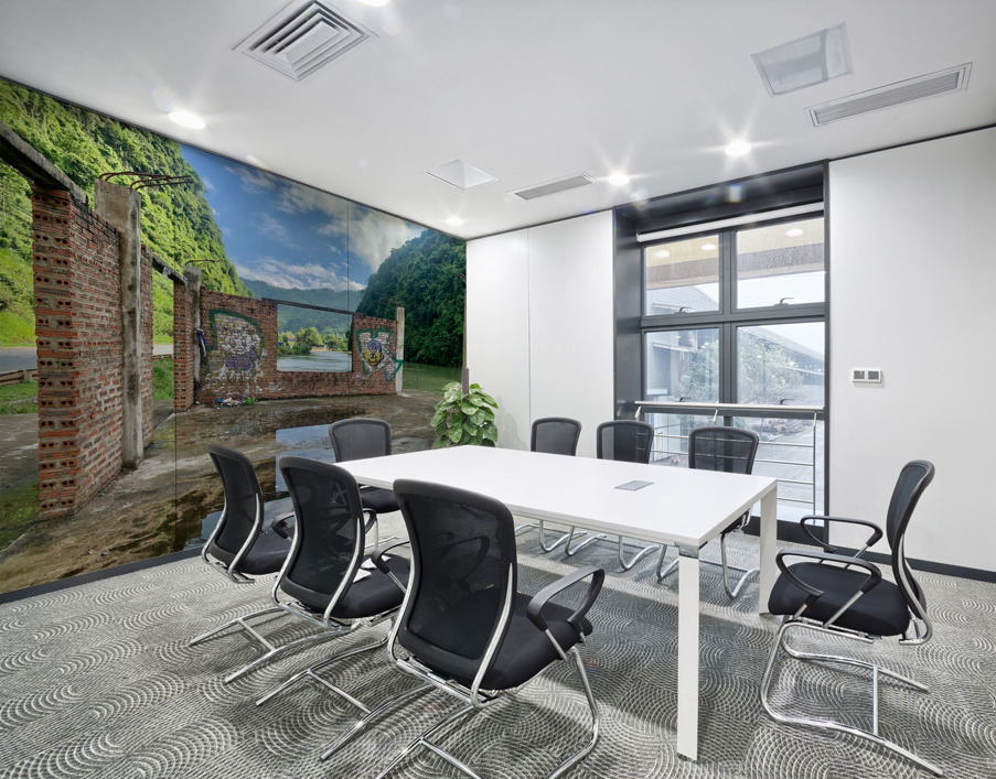 Nature Through the Window Wall Printing