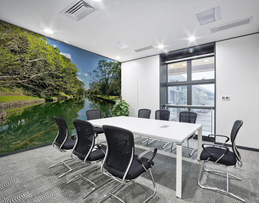 Both Side Reflections Wall Printing