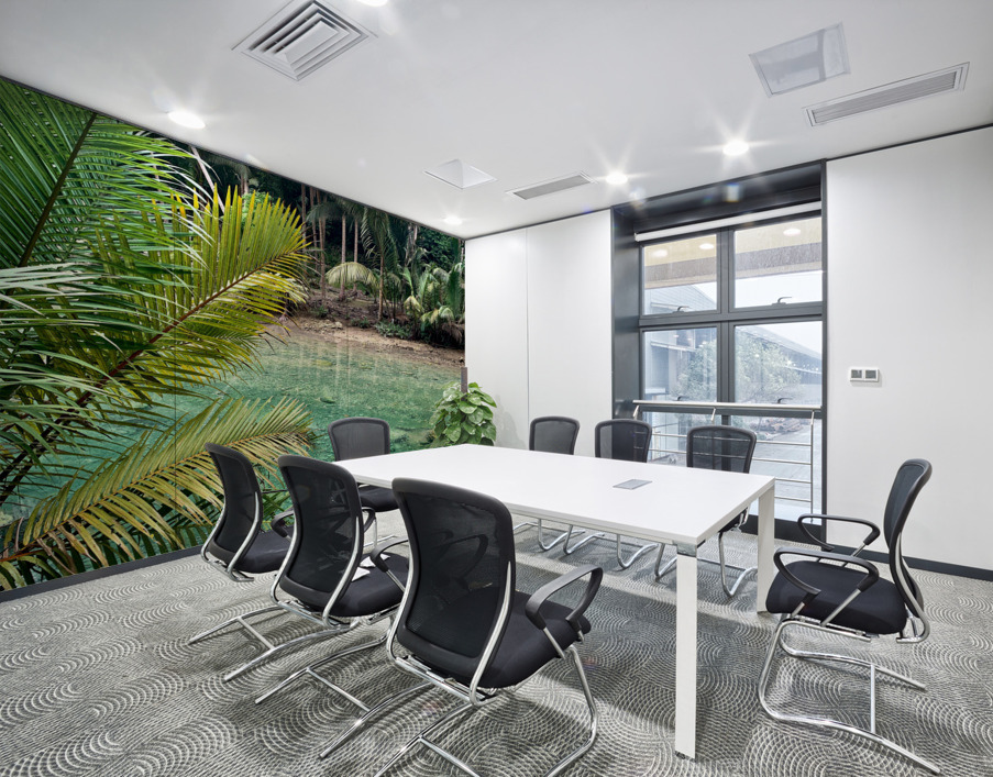 Blue Water in the Jungle Wall Printing