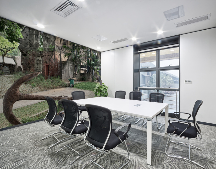 Anchored Buildings Wall Printing