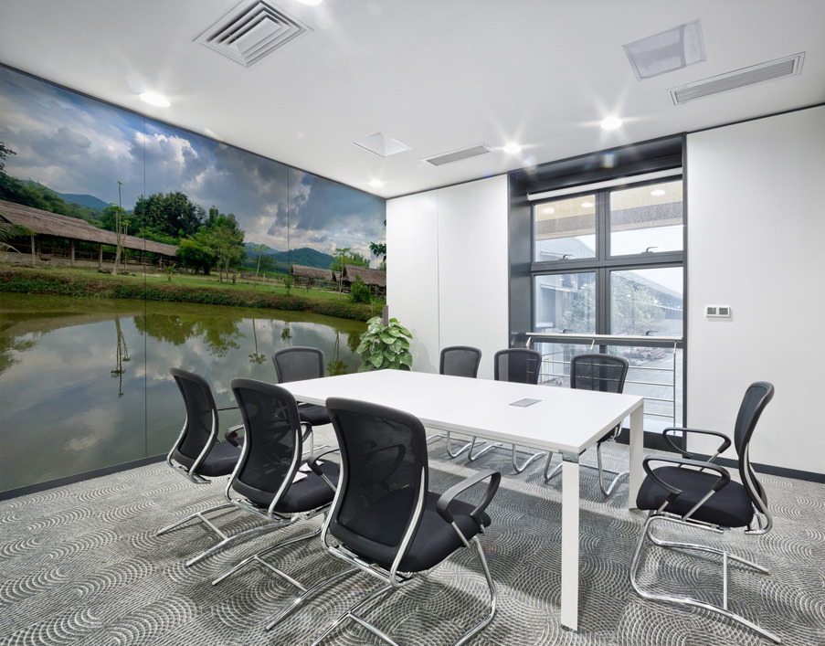 Farm Reflection on the Lake Wall Printing