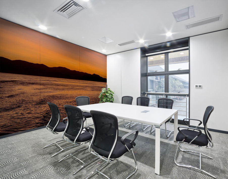 Purple Orange Sky Wall Printing