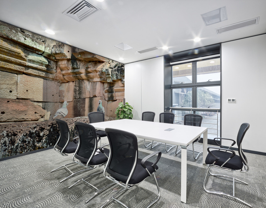 Birds in Historical Site Wall Printing