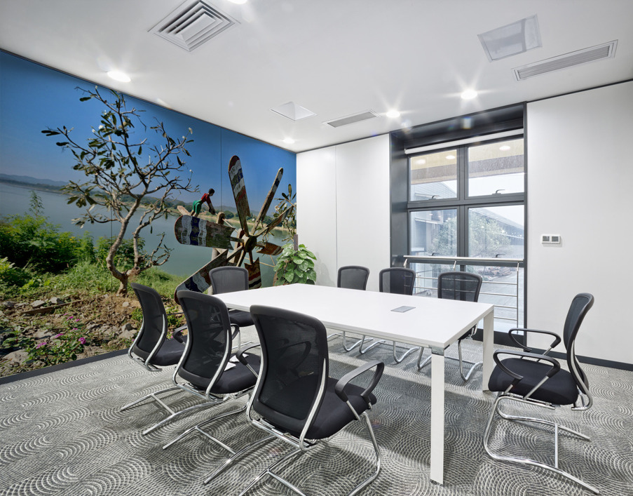 Fan by the Mekong River Wall Printing