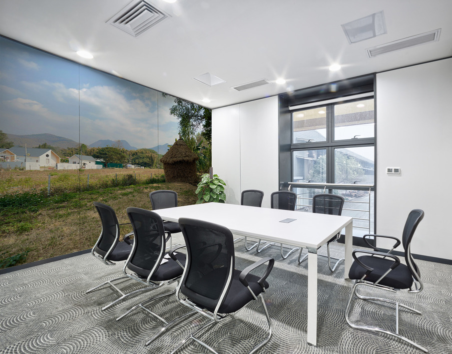 Last Straw Hut Standing Wall Printing