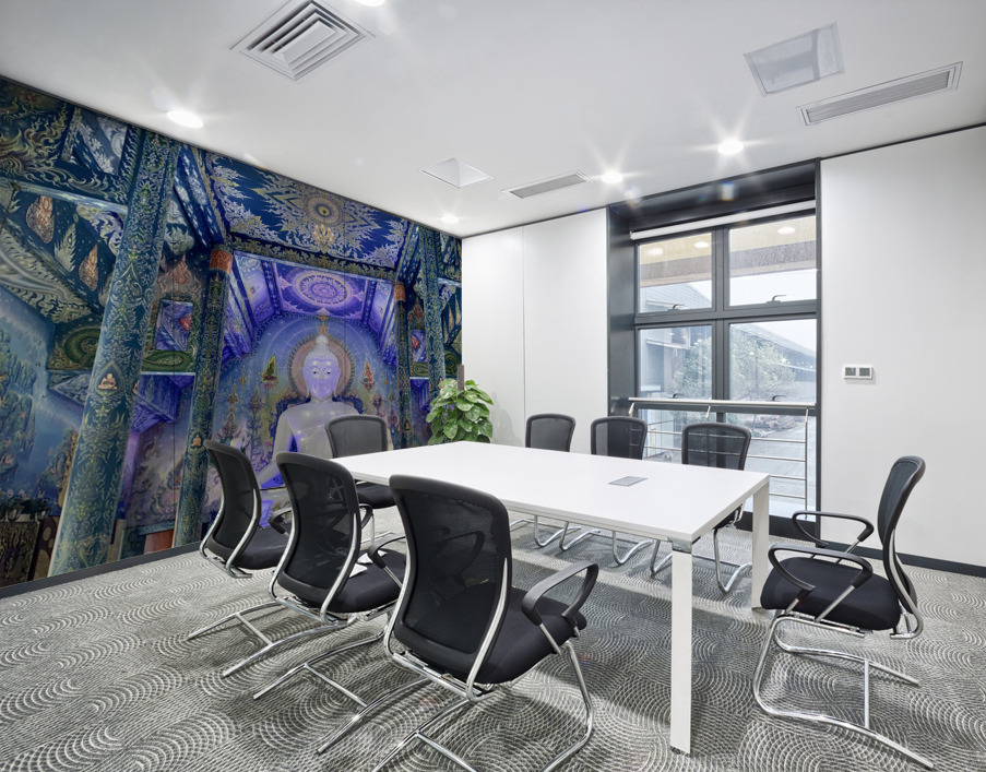 Wat Rong Suea Ten Blue Temple 3 Wall Printing