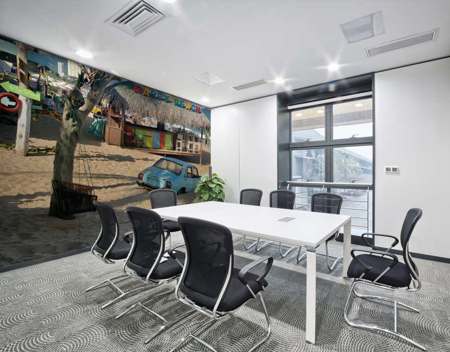 Car in the Sand Wall Printing