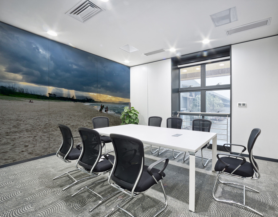 Sun Peaking Through a Dark Sky 1 Wall Printing