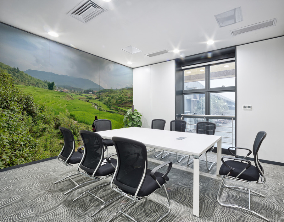 Looking Over the Rice Fields Wall Printing