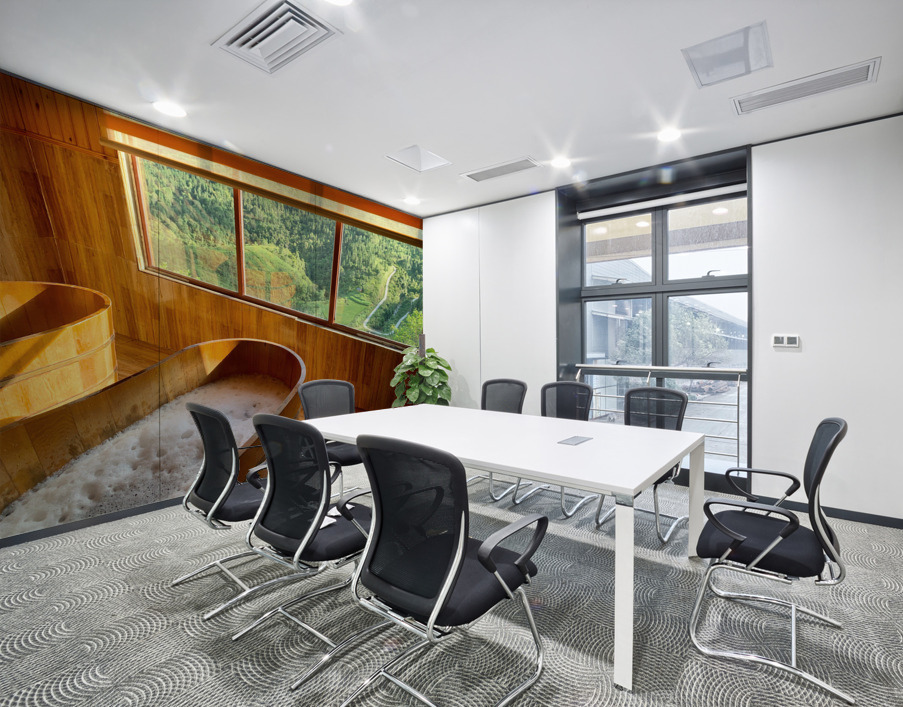 Wooden Bath with a View Wall Printing