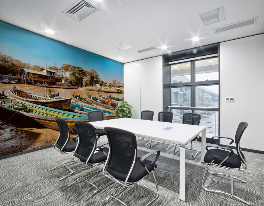 Inle Lake Boats Wall Printing