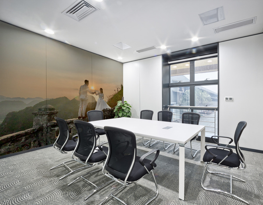 Beautiful Newlyweds at Hang Mua Cave Vietnam 2 Wall Printing