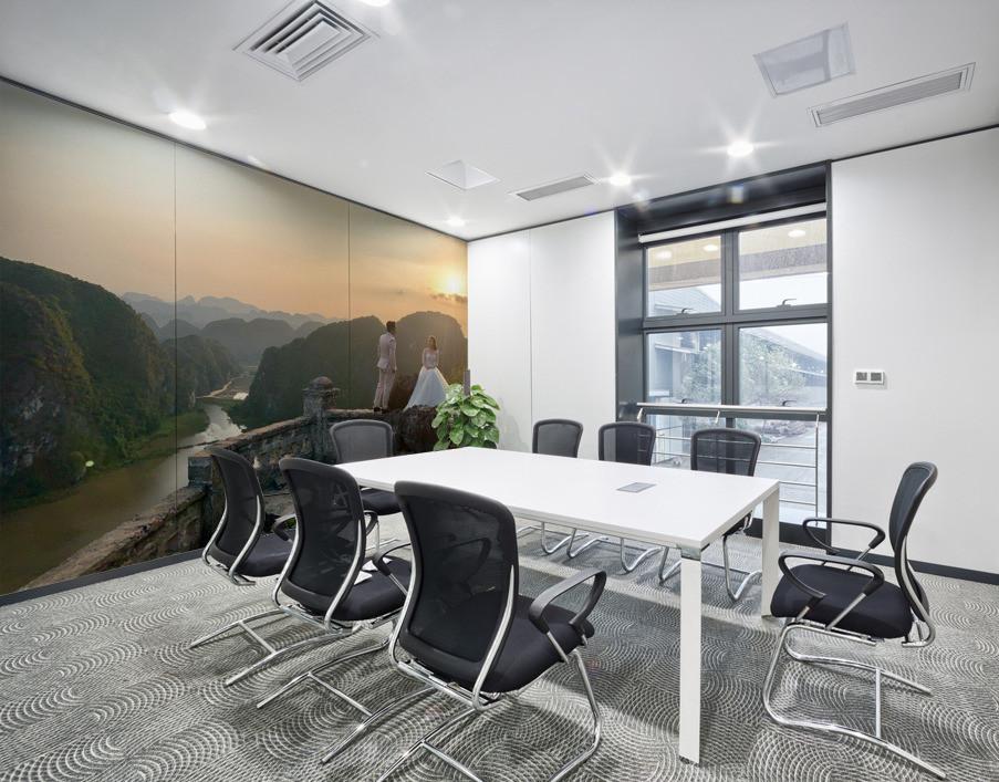 Beautiful Newlyweds at Hang Mua Cave Vietnam 1 Wall Printing