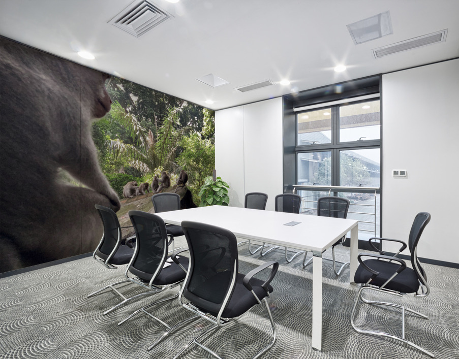 Monkeys on the Roof Wall Printing