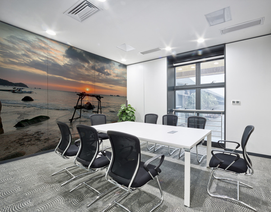 Sunset Swing on the Beach Wall Printing
