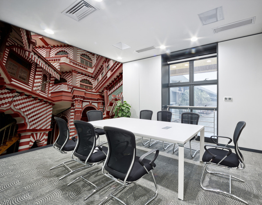 Jami Ul Alfar Mosque in Colombo Sri Lanka Wall Printing