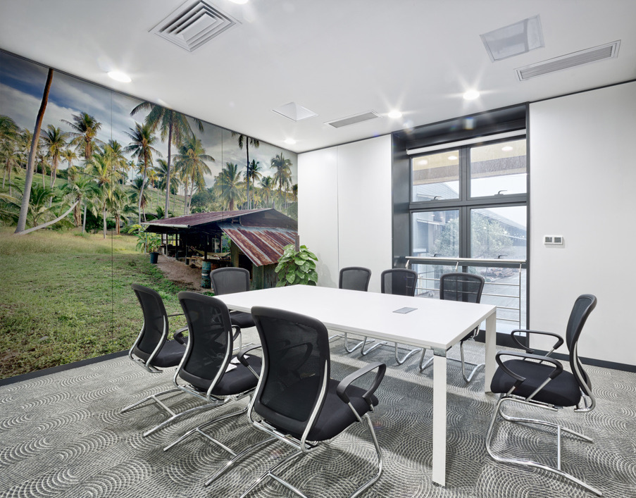 Big Rusty Shack Coconut Wall Printing