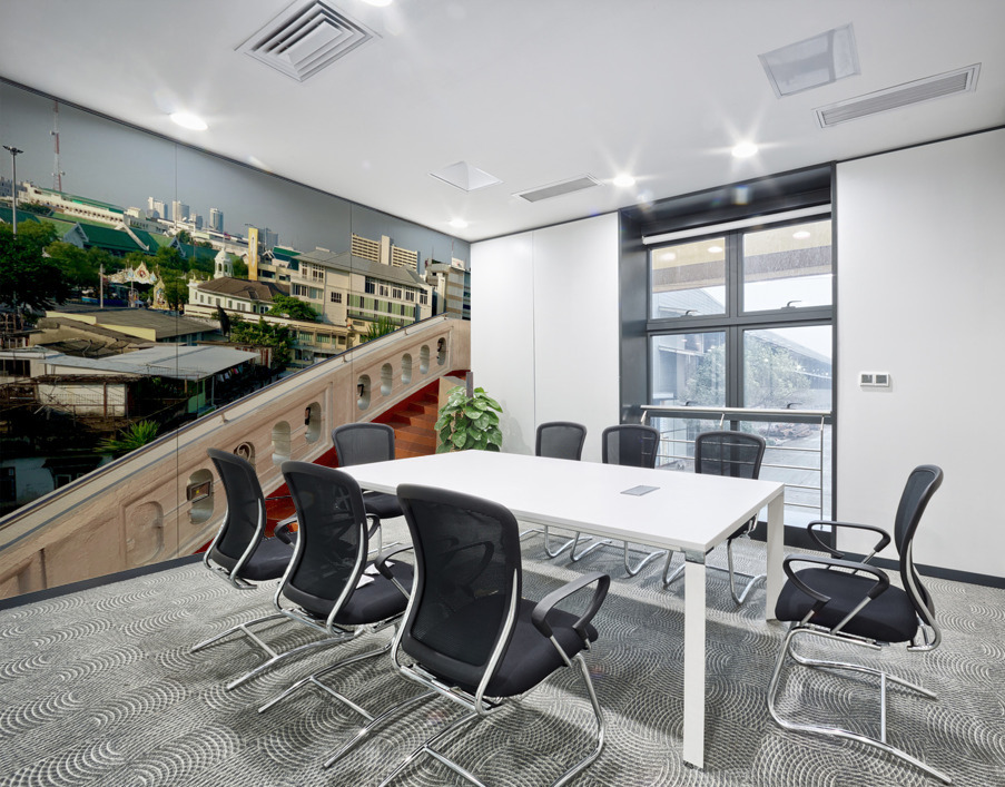 Golden Mount Temple Orange Stairs Bangkok Wall Printing