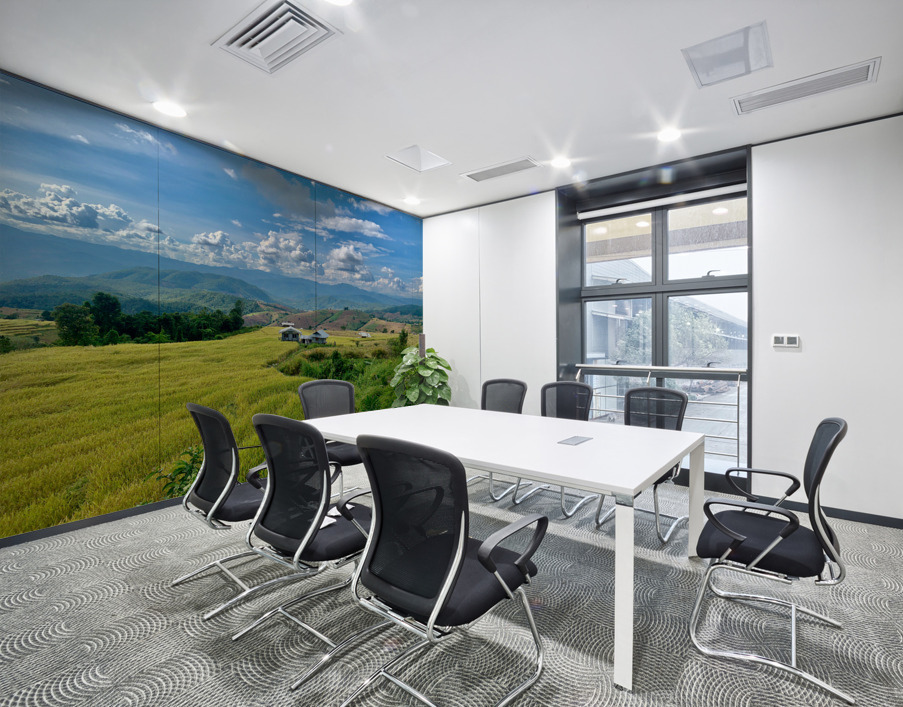 Village in the Rice Fields 3 Wall Printing