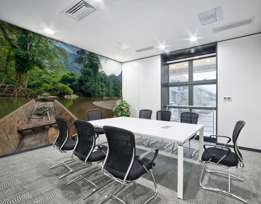 Boat Trip in Laos Wall Printing