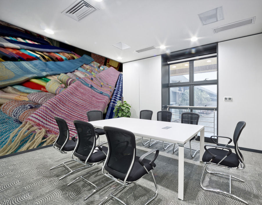 Traditional Homemade Skirts Laos Wall Printing