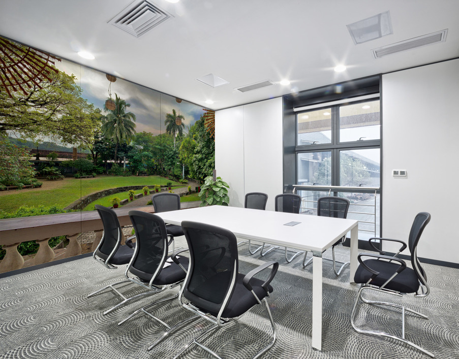 Beautiful Garden from the Balcony Wall Printing