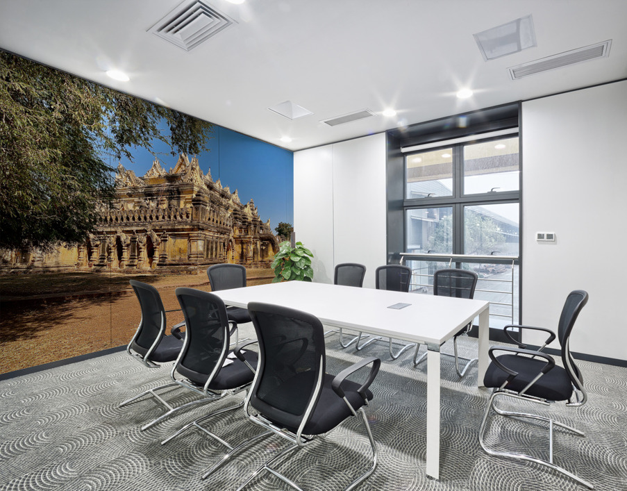 Me Nu Brick Monastery Myanmar Wall Printing