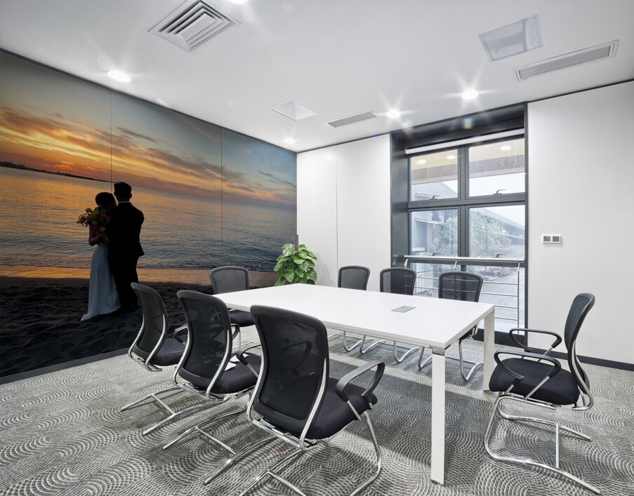 Newlyweds Sunset Beach Jeju South Korea 1 Wall Printing