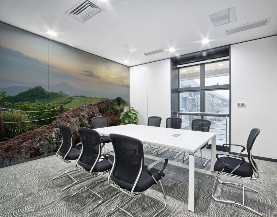 Sunset at Gunsan Oreum Jeju South Korea Wall Printing