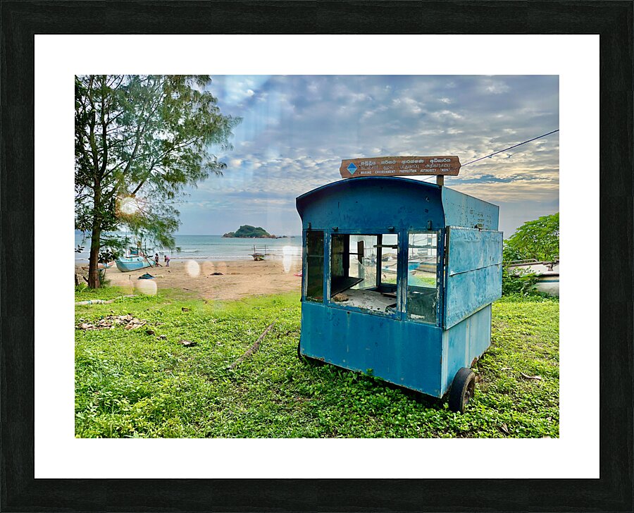 Stand Alone by the Sea Picture Frame print